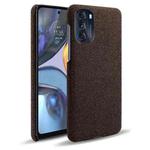 For Motorola Moto G 5G 2022 Cloth Texture PC + Nylon Back Phone Case(Brown)