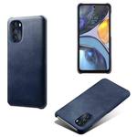 For Motorola Moto G 5G 2022 Calf Texture PC + PU Phone Case(Blue)