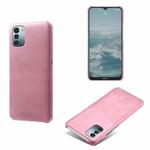 For Nokia G11 Calf Texture PC + PU Phone Case(Pink)