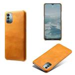 For Nokia G21 Calf Texture PC + PU Phone Case(Orange)