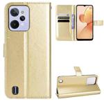 For OPPO Realme C31 Retro Crazy Horse Texture Leather Phone Case(Gold)