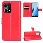 For OPPO Reno7 4G / F21 Pro Retro Crazy Horse Texture Leather Phone Case(Red)