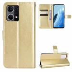 For OPPO Reno7 4G / F21 Pro Retro Crazy Horse Texture Leather Phone Case(Gold)