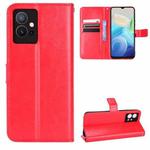 For vivo Y55 5G / T1 5G / Y75 5G Retro Crazy Horse Texture Leather Phone Case(Red)