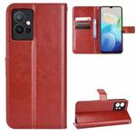 For vivo Y55 5G / T1 5G / Y75 5G Retro Crazy Horse Texture Leather Phone Case(Brown)