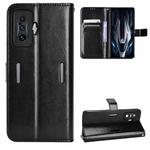 For Xiaomi Poco F4 GT / Redmi K50 Gaming Retro Crazy Horse Texture Leather Phone Case(Black)