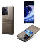 For OnePlus Ace Calf Texture Card Slots PC+PU Leather Phone Case(Grey)