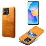 For Honor Play6T Pro Calf Texture Card Slots PC+PU Leather Phone Case(Orange)