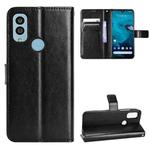 For Kyocera Android One S9 Retro Crazy Horse Texture Leather Phone Case(Black)