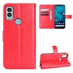 For Kyocera Android One S9 Retro Crazy Horse Texture Leather Phone Case(Red)