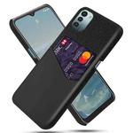 For Nokia G11 Cloth Texture Card Slot PC+PU Leather Phone Case(Black)