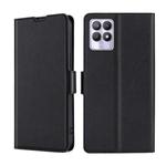 For OPPO Realme 8i Ultra-thin Voltage Side Buckle  Horizontal Flip Leather Phone Case(Black)