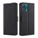 For OPPO Realme 9 Pro Ultra-thin Voltage Side Buckle  Horizontal Flip Leather Phone Case(Black)