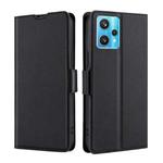 For OPPO Realme 9 Pro+ Ultra-thin Voltage Side Buckle  Horizontal Flip Leather Phone Case(Black)