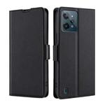 For OPPO Realme C31 Ultra-thin Voltage Side Buckle  Horizontal Flip Leather Phone Case(Black)