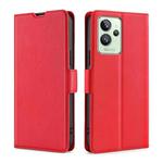 For OPPO Realme GT2 Pro Ultra-thin Voltage Side Buckle  Horizontal Flip Leather Phone Case(Red)