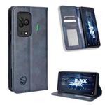 For Xiaomi Black Shark 5 Magnetic Buckle Retro Texture Leather Phone Case(Blue)