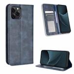 For Blackview A95 Magnetic Buckle Retro Texture Leather Phone Case(Blue)