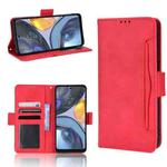 For Motorola Moto G22 Skin Feel Calf Texture Card Slots Leather Phone Case(Red)