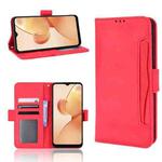 For OPPO Realme C31 Skin Feel Calf Texture Card Slots Leather Phone Case(Red)