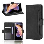 For Xiaomi Poco X4 NFC /Redmi Note 11 Pro China Skin Feel Calf Texture Card Slots Leather Phone Case(Black)