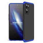 For OPPO Reno7 Global GKK Three Stage Splicing Full Coverage PC Case(Black Blue)