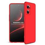 For OPPO Reno7 Global GKK Three Stage Splicing Full Coverage PC Case(Red)