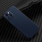 Carbon Fiber Texture Phone Case For iPhone 13(Blue)