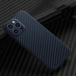 Carbon Fiber Texture Phone Case For iPhone 13 Pro Max(Blue)
