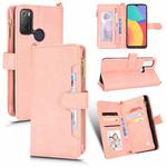 For Alcatel 1S 2021 / 3L 2021 Litchi Texture Zipper Leather Phone Case(Pink)