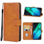 For Infinix Note 12i Leather Phone Case(Brown)