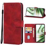 For OnePlus 10R Leather Phone Case(Red)