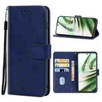 For OnePlus 10R Leather Phone Case(Blue)