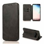 For Samsung Galaxy S10+ Knight Magnetic Suction Leather Phone Case(Black)