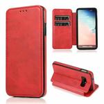 For Samsung Galaxy S10e Knight Magnetic Suction Leather Phone Case(Red)