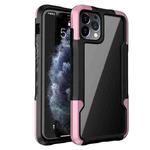 For iPhone 13 Pro Armor Acrylic 3 in 1 Phone Case (Pink)