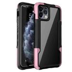 For iPhone 11 Pro Max Armor Acrylic 3 in 1 Phone Case (Pink)