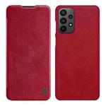 For Samsung Galaxy A23 4G NILLKIN QIN Series Crazy Horse Texture Leather Case(Red)