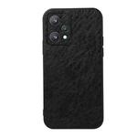 For OPPO Realme 9 Pro Accurate Hole Crazy Horse Texture PU Phone Case(Black)