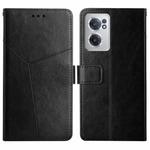 For OnePlus Nord CE 2 5G Y Stitching Horizontal Flip Leather Phone Case(Black)