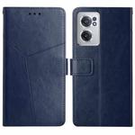 For OnePlus Nord CE 2 5G Y Stitching Horizontal Flip Leather Phone Case(Blue)