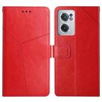 For OnePlus Nord CE 2 5G Y Stitching Horizontal Flip Leather Phone Case(Red)
