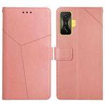 For Xiaomi Poco F4 GT Y Stitching Horizontal Flip Leather Phone Case(Rose Gold)