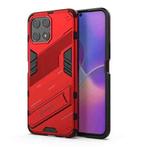 For Honor X30i / Play6T Pro / X8 Punk Armor PC + TPU Phone Case with Holder(Red)