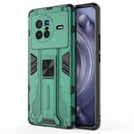 For vivo X80 Supersonic PC + TPU Shock-proof Phone Case(Green)