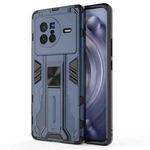For vivo X80 Supersonic PC + TPU Shock-proof Phone Case(Blue)
