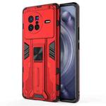 For vivo X80 Supersonic PC + TPU Shock-proof Phone Case(Red)