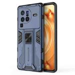 For vivo X80 Pro Supersonic PC + TPU Shock-proof Phone Case(Blue)