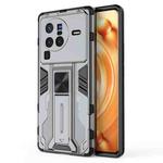 For vivo X80 Pro Supersonic PC + TPU Shock-proof Phone Case(Grey)