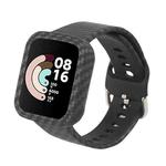 For Xiaomi Redmi Watch Camouflage Silicone Watch Band(Carbon Fiber Black)